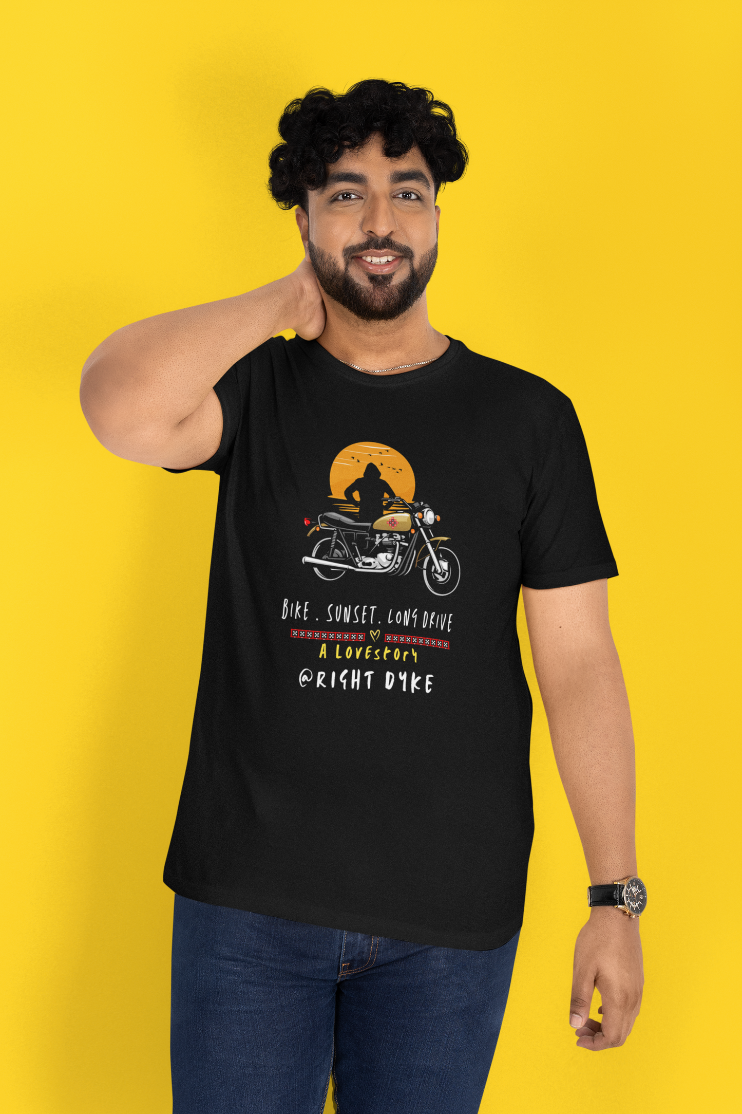 Bike, Sunset, Long Drive@Right Dyke - Regular Fit